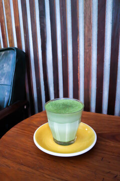 green tea or matcha green tea, milk green tea or matcha latte or matcha green tea latte