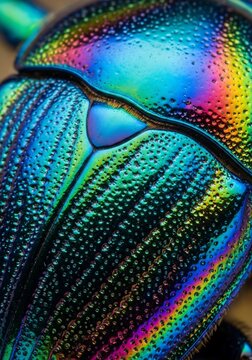 Prismatic Armor: A Tiny Titan's Iridescent Shell