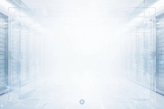 White and blue AI background