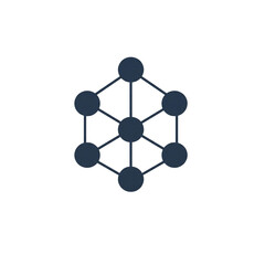 Fototapeta premium Modern Network Connection and Digital Communication Icon