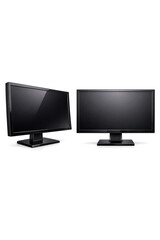 Fototapeta premium A pair of monitors on a desk.