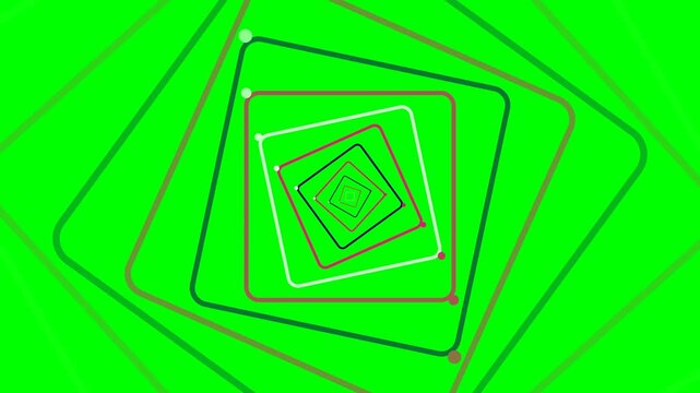 A nested series of concentric rounded squares creating an optical illusion