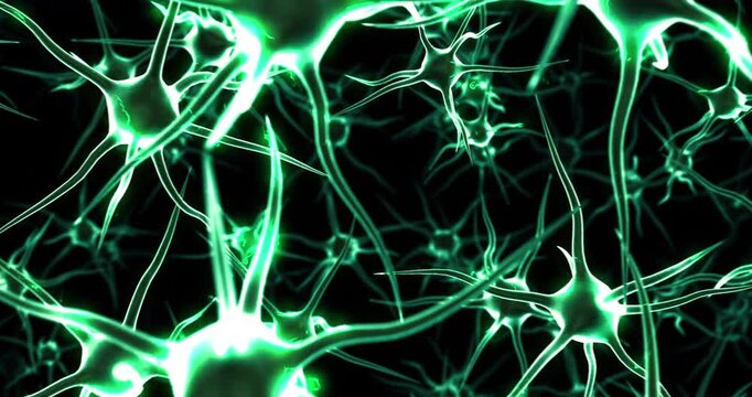 Evolution of Human Intelligence to Artificial Intelligence Network. Futuristic Technology Concept 4K 3D Animation.
