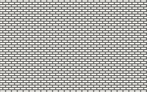Abstract black and white brick wall pattern texture illustration