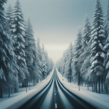 road in winter