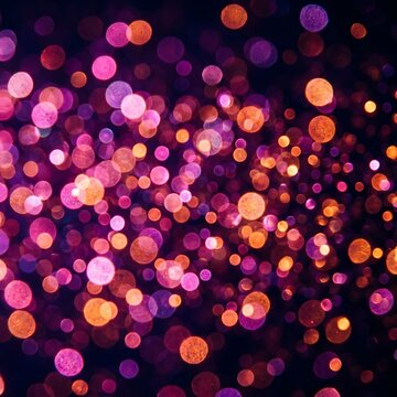 Abstract colorful bokeh light background pattern.
