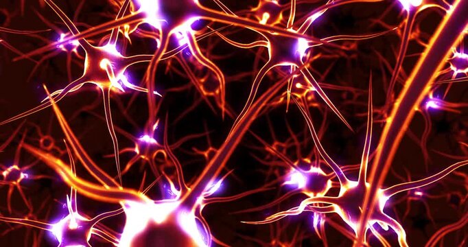Cybernetic Human Mind to Next Generation AI Revolution. Futuristic Technology Concept 4K 3D Animation.