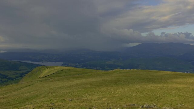 Dramatic Weather over the Lake District from Red Screes