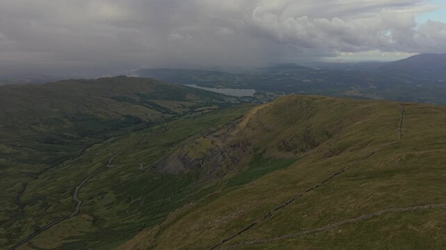 Dramatic Weather over the Lake District from Red Screes