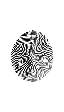A conceptual scientific image comparing different fingerprint patterns side by side