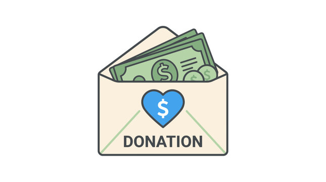Simple Flat Vector Illustration for International Day of Charity Donation
