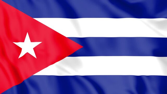 Cuba Flag Loop animation