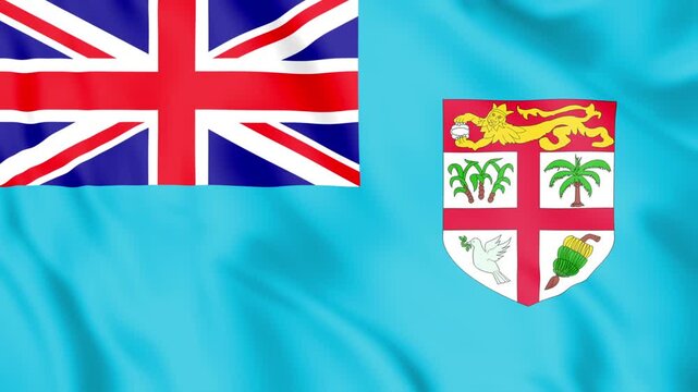 Fiji Flag Loop animation