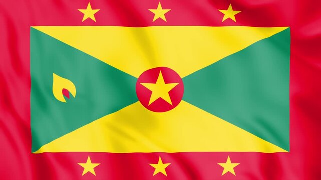 Grenada Flag Loop animation