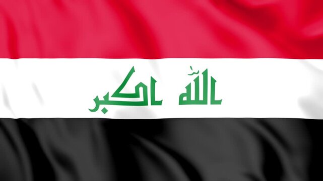 Iraq Flag Loop animation