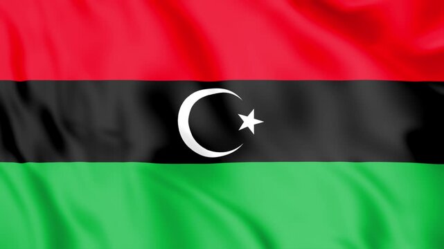 Libya Flag Loop animation