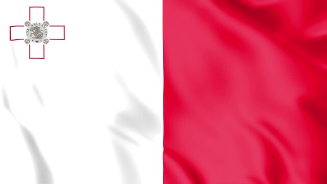 Malta Flag Loop animation