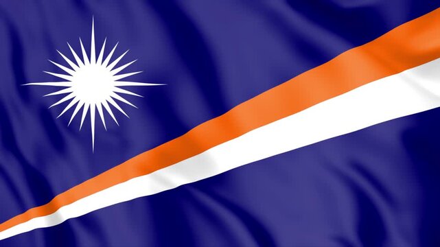 Marshall Islands Flag Loop animation