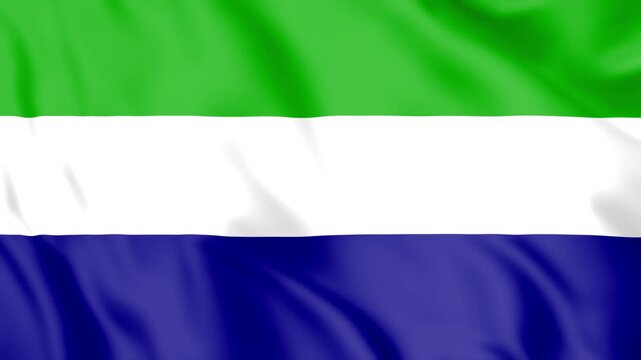Sierra Leone Flag Loop animation