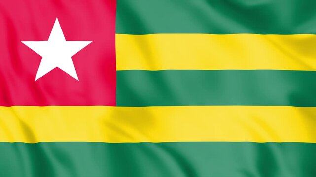 Togo Flag Loop animation