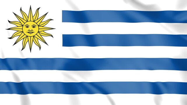 Uruguay Flag Loop animation