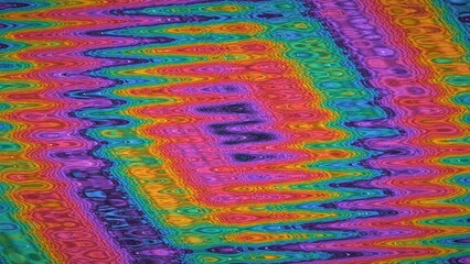 Obraz premium Vibrant abstract pattern with fluid wavy lines in multiple bold colors.