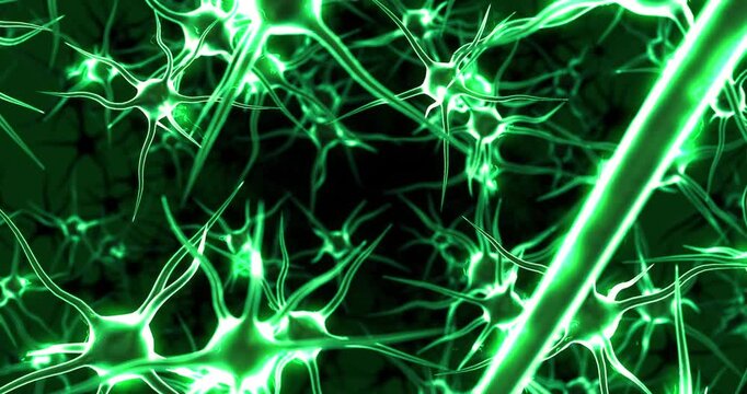 Digital Consciousness Flowing into the Artificial Intelligence Era. Futuristic Technology Concept 4K 3D Animation.