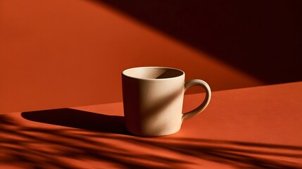 Fototapeta premium Minimalist Terracotta Cup