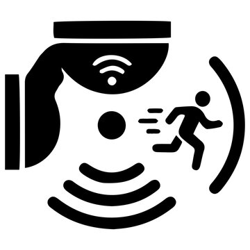 Motion Sensor Glyph Icon