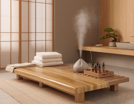 modern living room spa