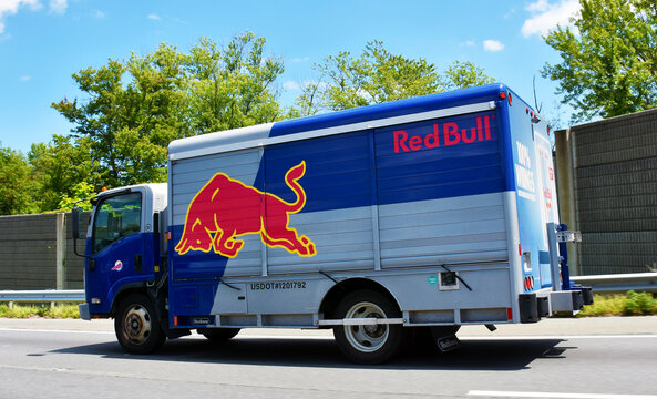 Red Bull delivery truck, Virginia, USA