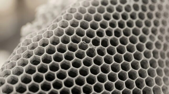 Macro Natural Honeycomb Structure with Hexagonal Cells