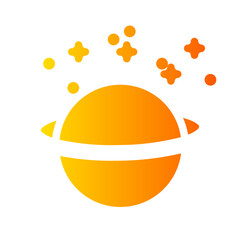 saturn gradient icon © Slamet