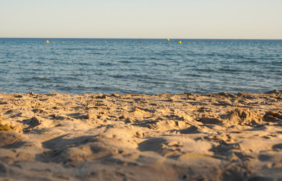 Ausblick am Sandstrand von La Seyne sur mer - Sablettes Beach