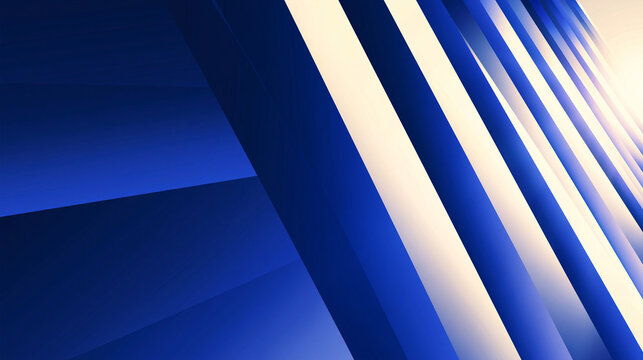 Abstract Blue Geometric Background with Diagonal Light Lines