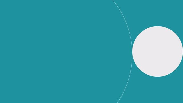 Minimalist geometric teal background featuring a clean white circular accent and subtle curved line composition for modern graphic design projects