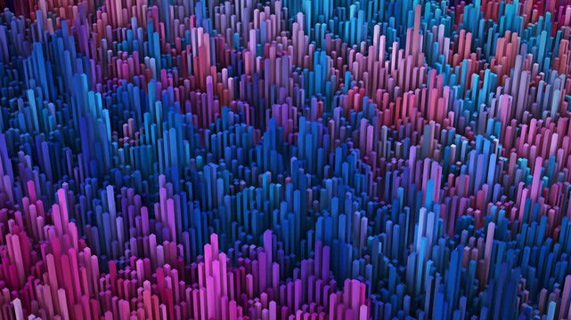 Colorful abstract 3D cubes background with vibrant blue pink and red 6