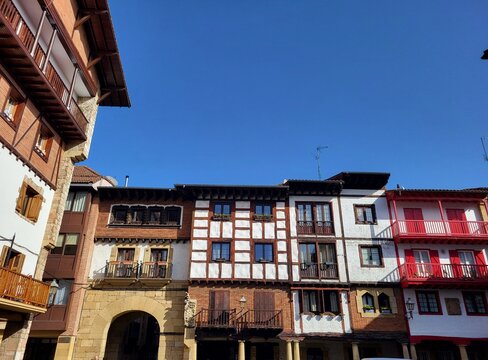 Satarka Kalea, Hondarribia, Pays Basque, Espagne.