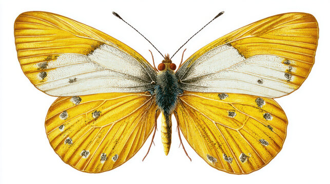 butterfly on white background