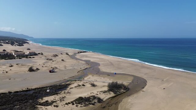 Wild Sand Dunes of Piscinas Along the Mediterranean Coast of Sardinia