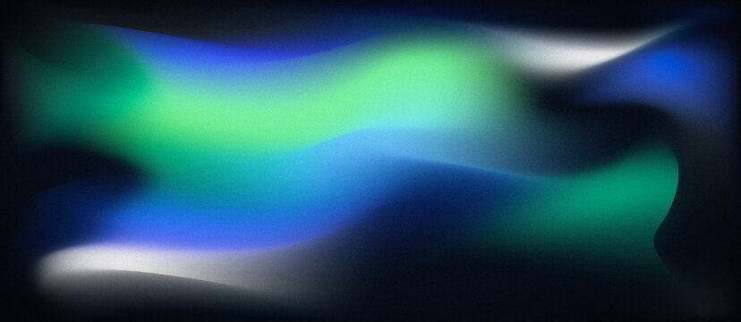 Luminous blue and green shapes create a smooth futuristic abstract backdrop. Useful for website headers, wallpapers, covers and creative layouts.