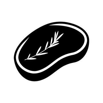 Black bean shape with white arrow icon - Minimalist black bean-shaped icon featuring a white arrow inside, clean and modern design for various uses like logos or infographics.
