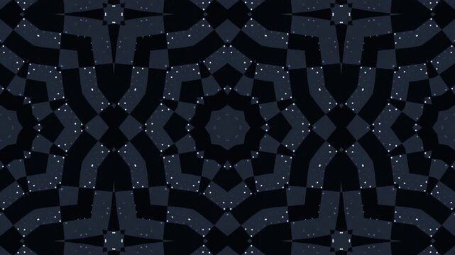Kaleidoscope background. Abstract pattern colours symmetrical fractal design looped animation.