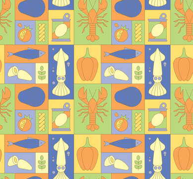 The Mediterranean 4 - Seamless pattern