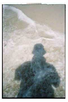 Shadow in beach water