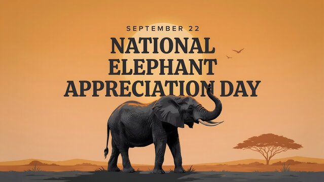 Celebrate National Elephant Appreciation Day with elephant artwork conservation messages wildlife protection environmental awareness and inspiring appreciation for nature and biodiversity worldwide