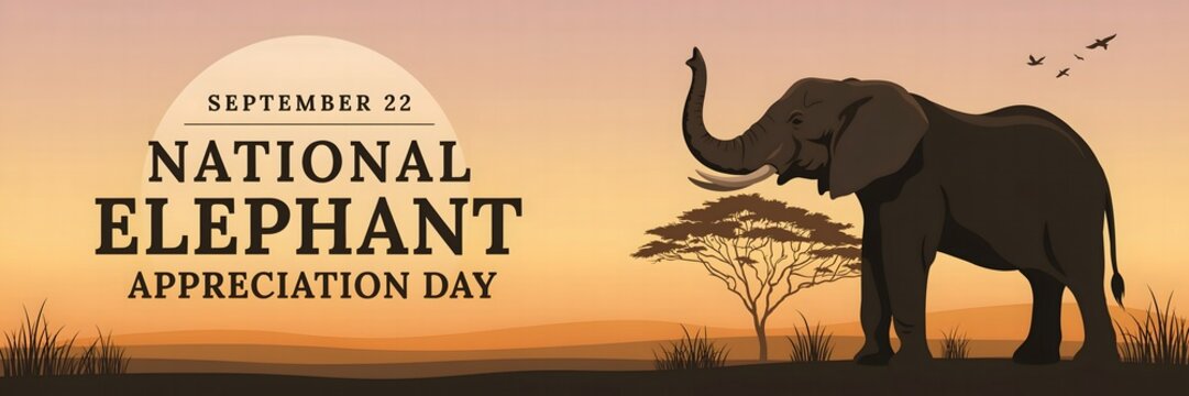 Celebrate National Elephant Appreciation Day featuring majestic elephants wildlife awareness conservation education biodiversity protection and inspiring nature appreciation for everyone around the wo
