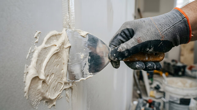 Applying joint compound to drywall seams | Professional drywall finishing techniques | Patching holes in plaster walls | DIY home renovation wall repair