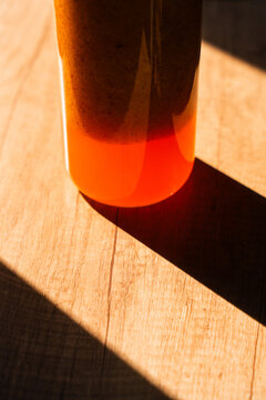 Fresh Homemade Fruit Smoothie in Sunlit Kitchen