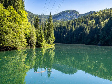 Scrapoasa lake in Bucegi national park, Romania